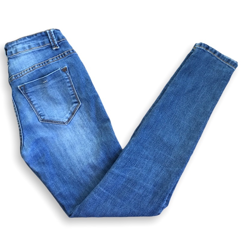 ENCORE Classic Mid-Rise Blue Skinny Jeans